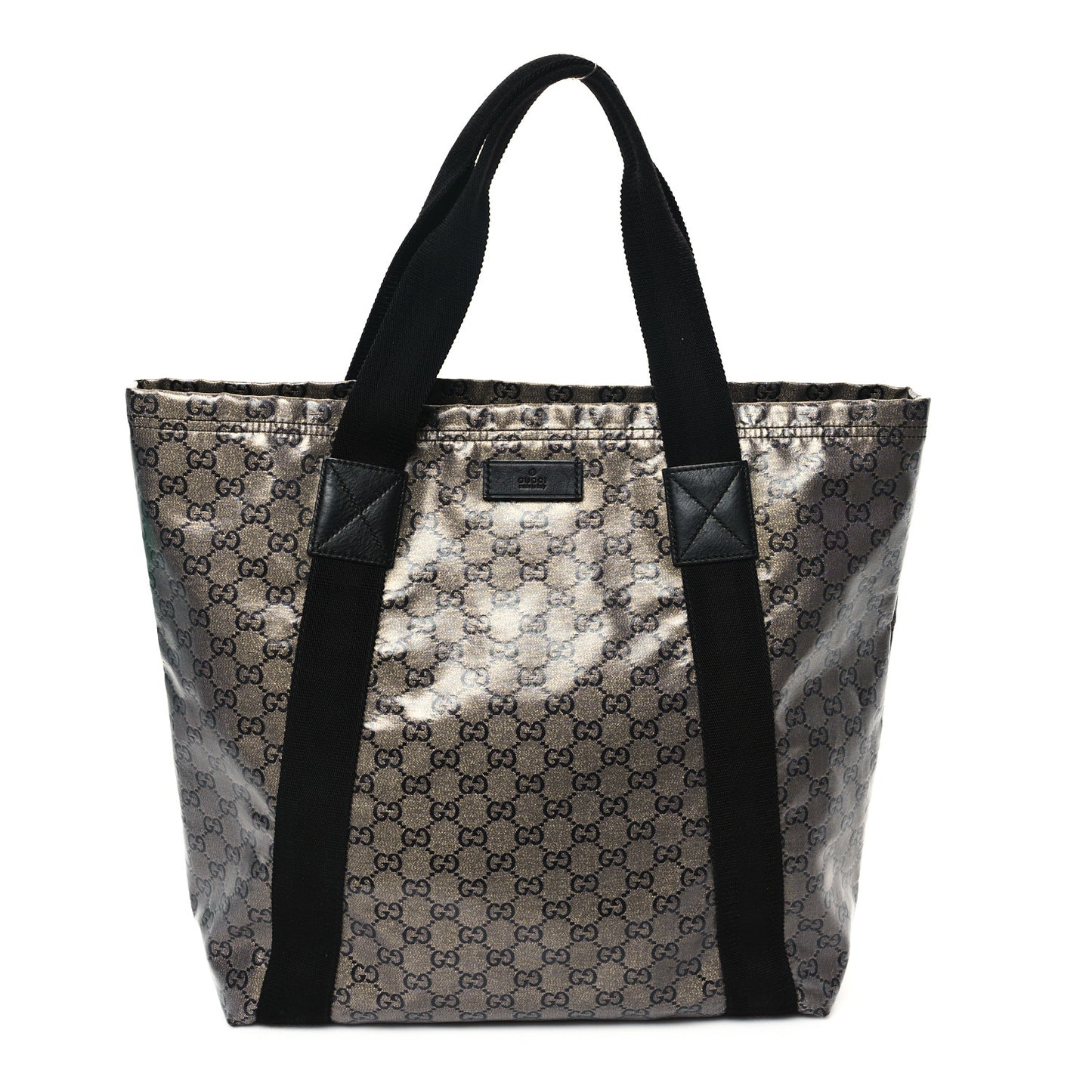 Crystal Monogram Medium Vertical Tote Black