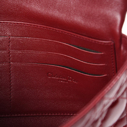 Christian Dior Patent Cannage New Lock Pouch Red 6 of 9