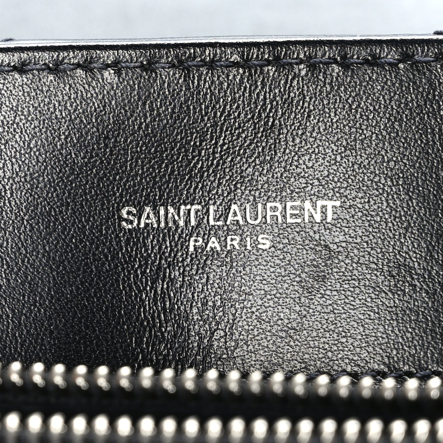 Calfskin Y Quilted Monogram Medium Loulou Chain Satchel Black