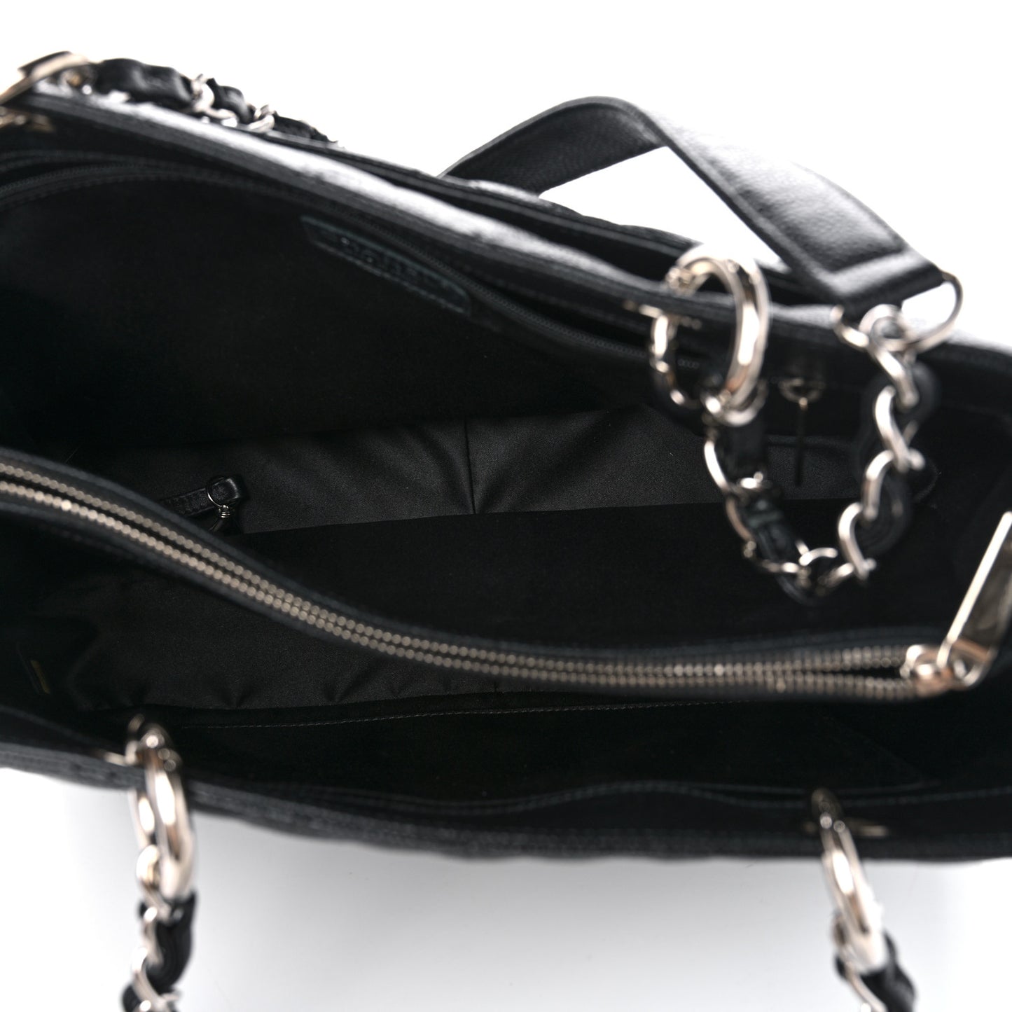 Caviar Quilted Grand Shopping Tote GST Black