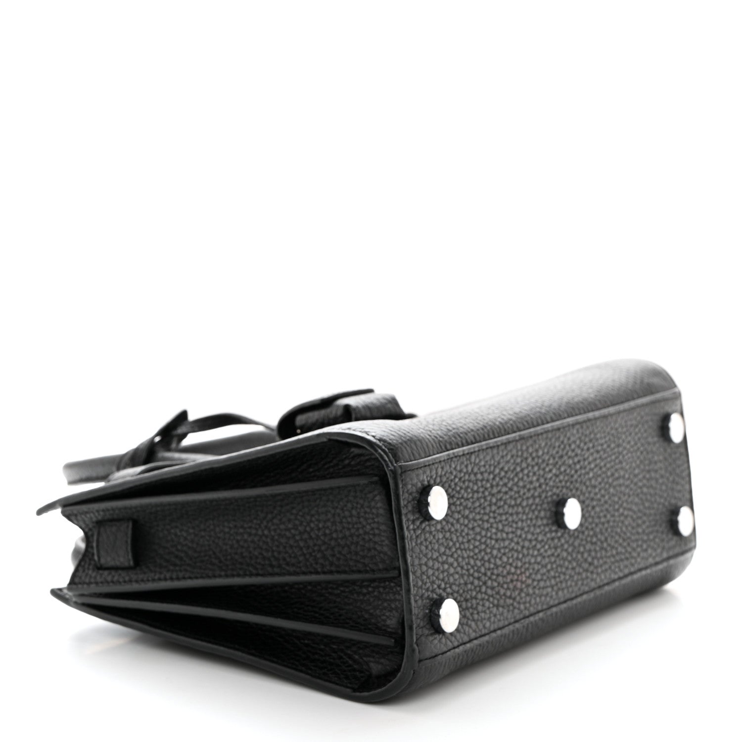 Saint Laurent Grained Calfskin Nano Sac De Jour Black 4 of 10