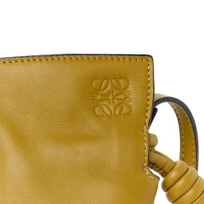 Loewe Calfskin Mini Flamenco Knot Clutch Ochre 8 of 10