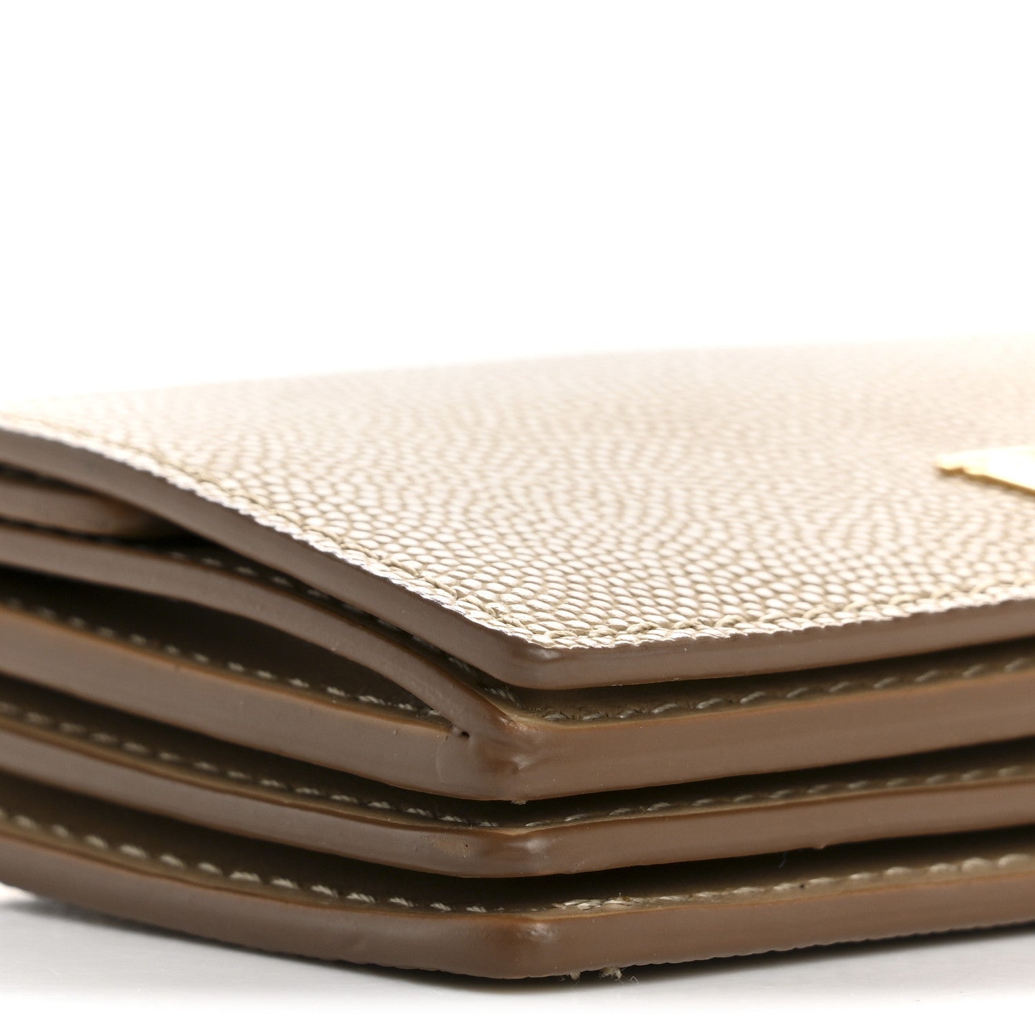 Burberry Grained Calfskin Jessie Chain Card Case Archive Beige 10 of 13