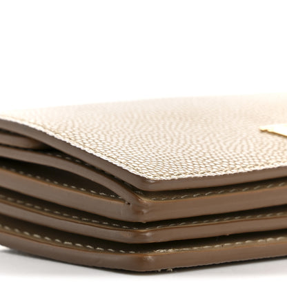 Burberry Grained Calfskin Jessie Chain Card Case Archive Beige 10 of 13