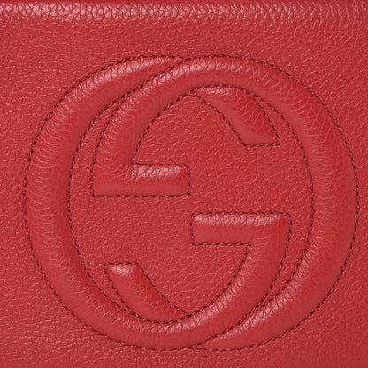 Gucci Pebbled Calfskin Small Soho Disco Bag Vibrant Red 8 of 8
