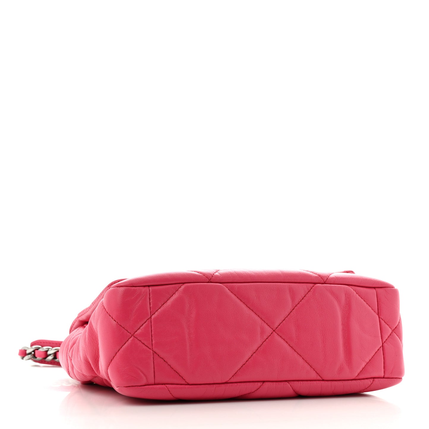Goatskin Quilted Medium Chanel 19 Flap Pink