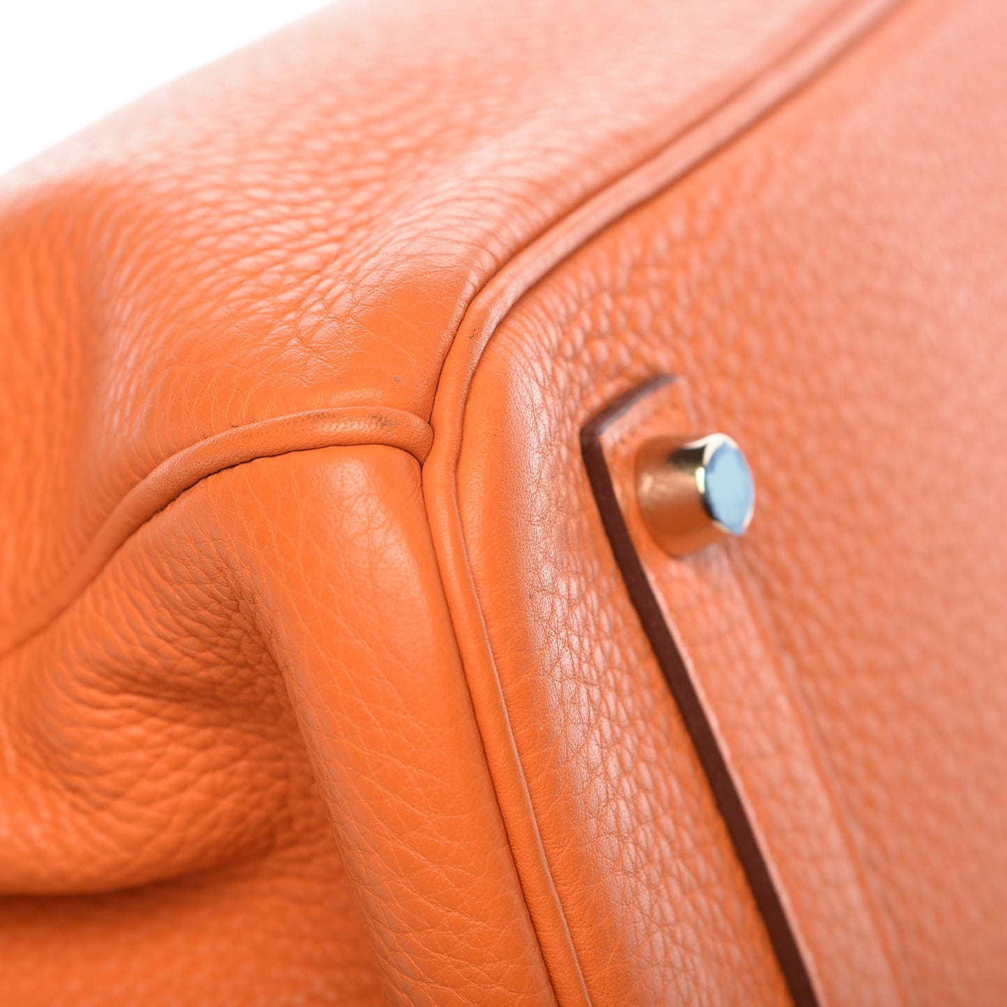 Taurillon Clemence Birkin 35 Orange