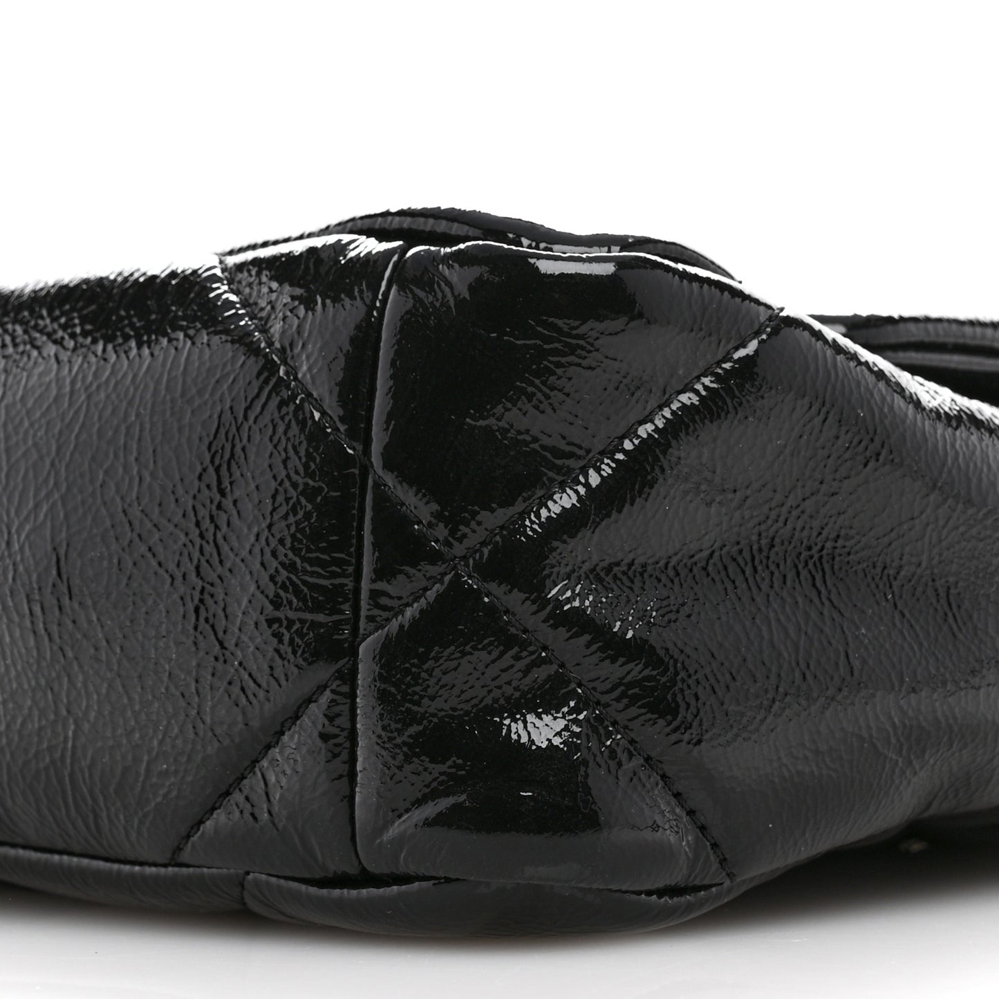 Shiny Crumpled Calfskin Quilted Medium Chanel 19 Flap Black