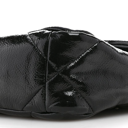 Chanel Shiny Crumpled Calfskin Quilted Medium Chanel 19 Flap Black 18 of 19
