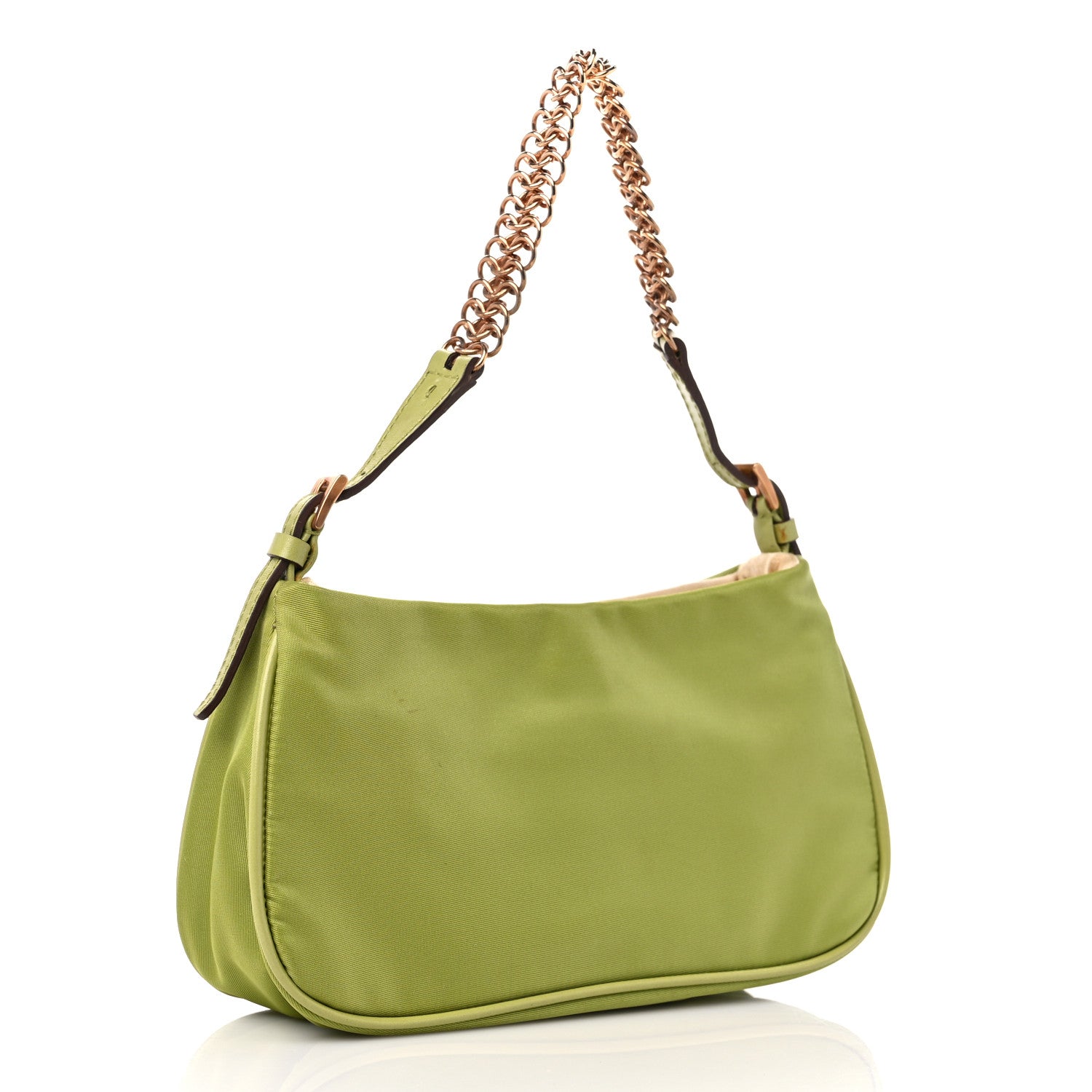 Prada Tessuto Nylon Light Chain Shoulder Bag Felce 4 of 9