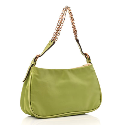 Prada Tessuto Nylon Light Chain Shoulder Bag Felce 4 of 9