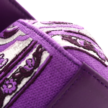 Dolce & Gabbana Canvas Embroidery Majolica Small Sicily Handbag Purple 10 of 10