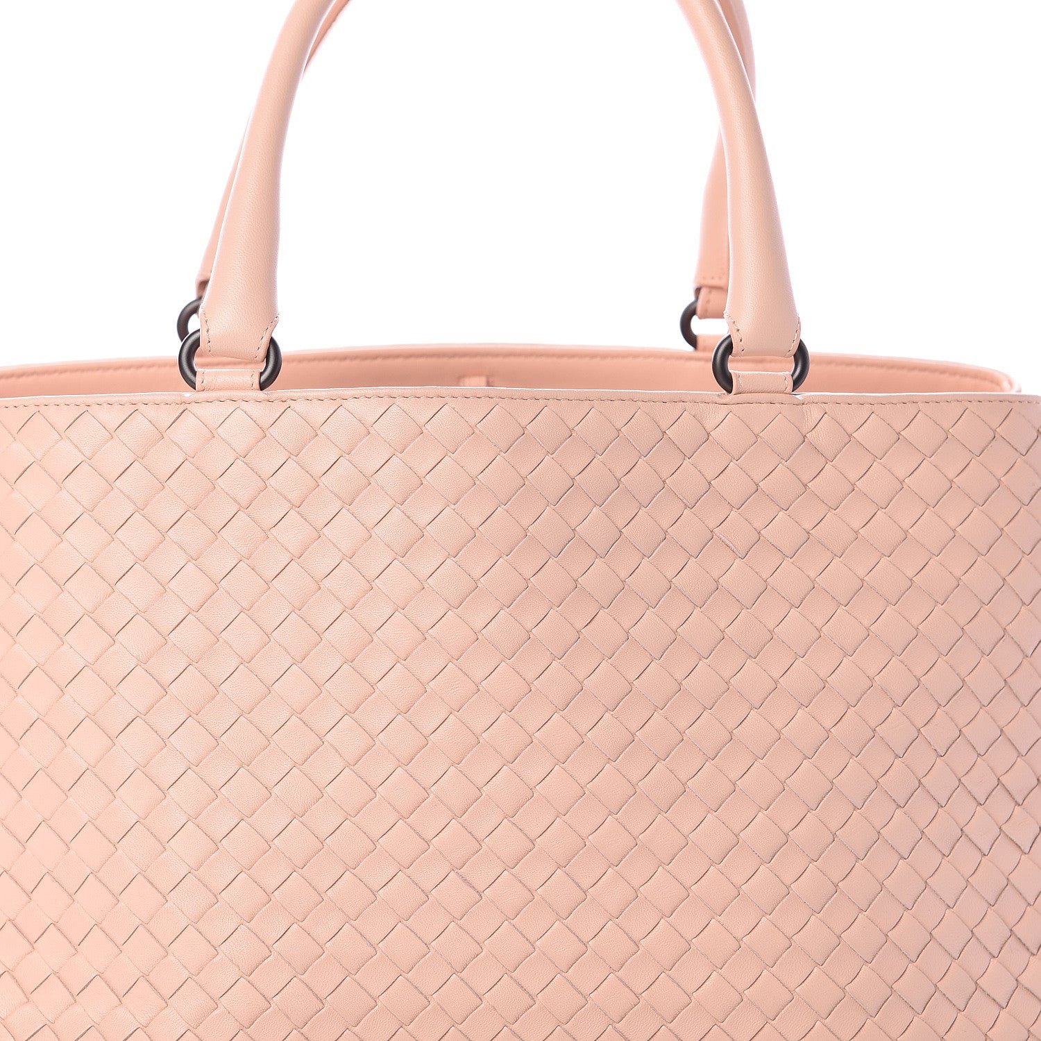 Bottega Veneta Nappa Intrecciato Medium Top Handle Tote Flamingo 6 of 8