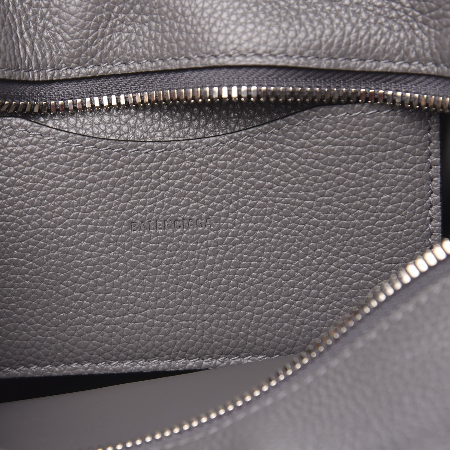 Balenciaga Grained Calfskin Neo Classic Silver Hardware Mini City Dark Grey 6 of 11