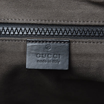 Gucci GG Supreme Monogram Single Buckle Flap Messenger Bag Beige Black 6 of 16