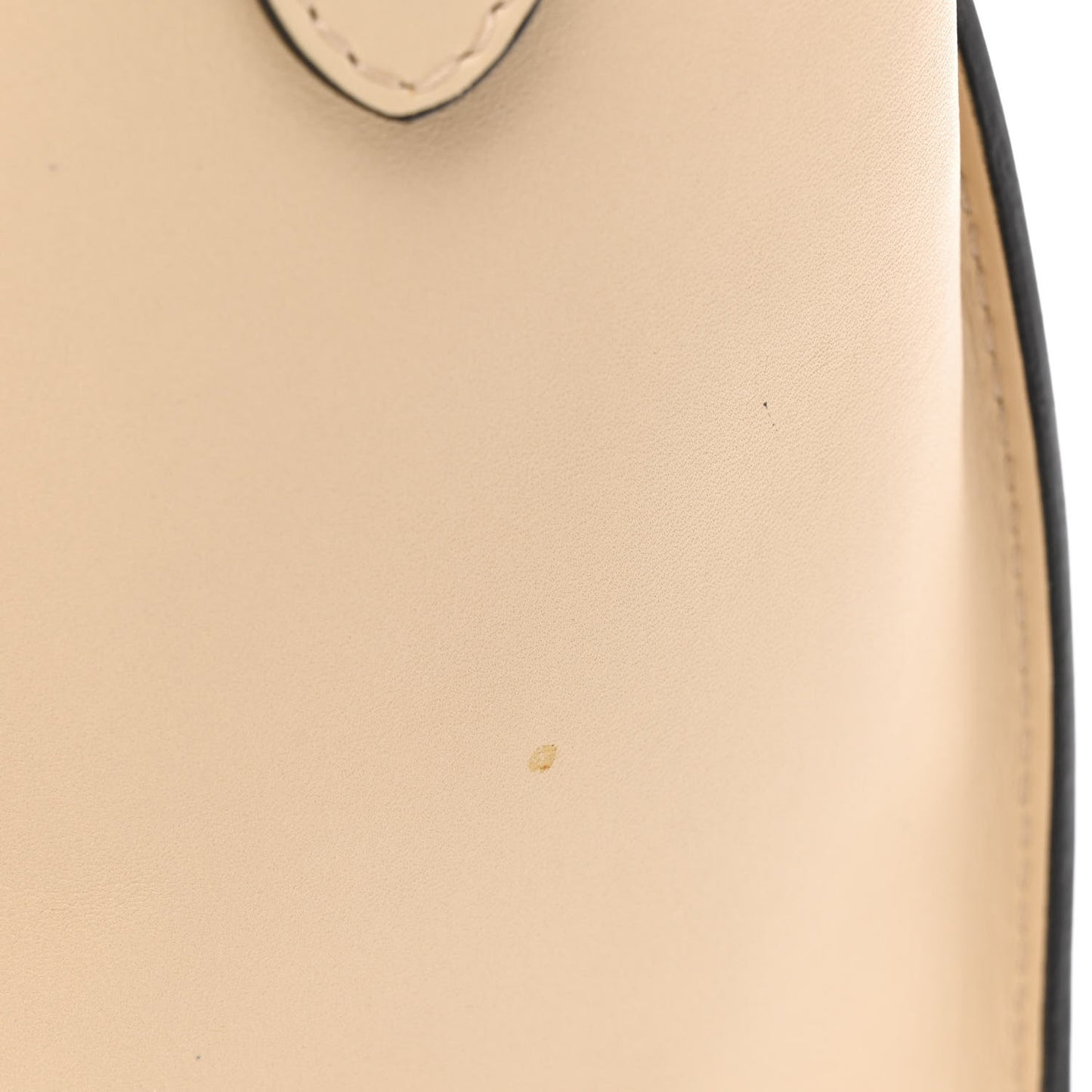 Satin Calfskin Micro Bi-Color Luggage Powder Black