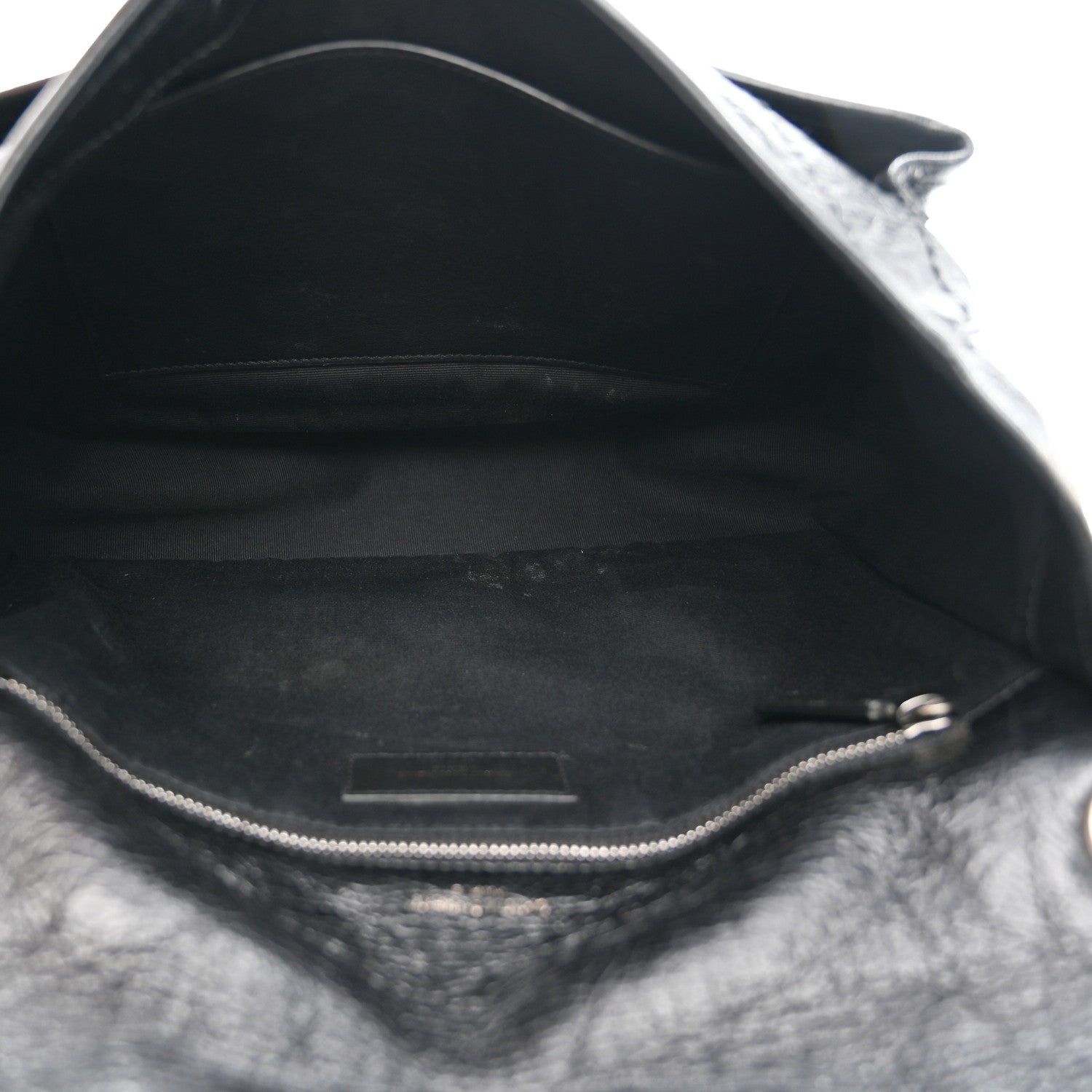 Saint Laurent Crinkled Calfskin Matelasse Monogram Medium Niki Chain Satchel Black 5 of 15