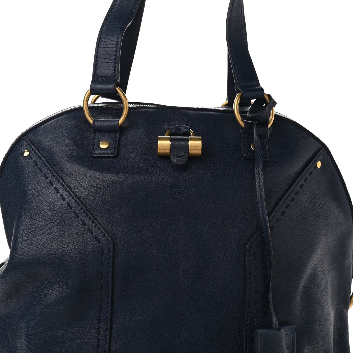 Saint Laurent Calfskin Oversized Muse Dark Blue 8 of 13