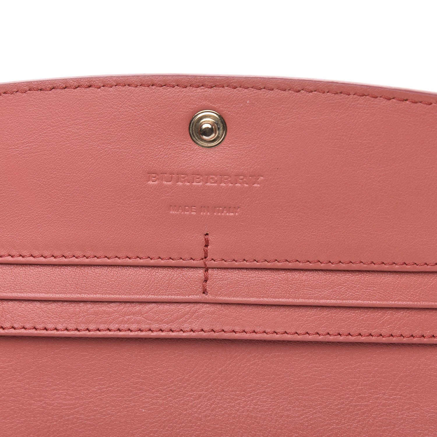 Burberry Calfskin Horseferry Check Porter Continental Wallet Coral Pink 6 of 14