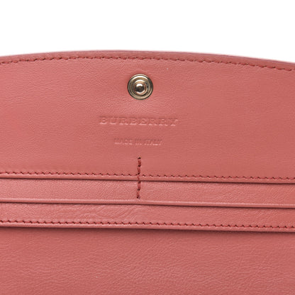 Burberry Calfskin Horseferry Check Porter Continental Wallet Coral Pink 6 of 14
