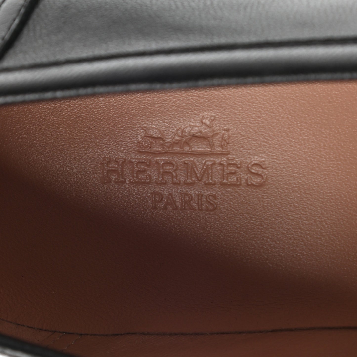 Goatskin Womens Paris Loafers 38.5 Black