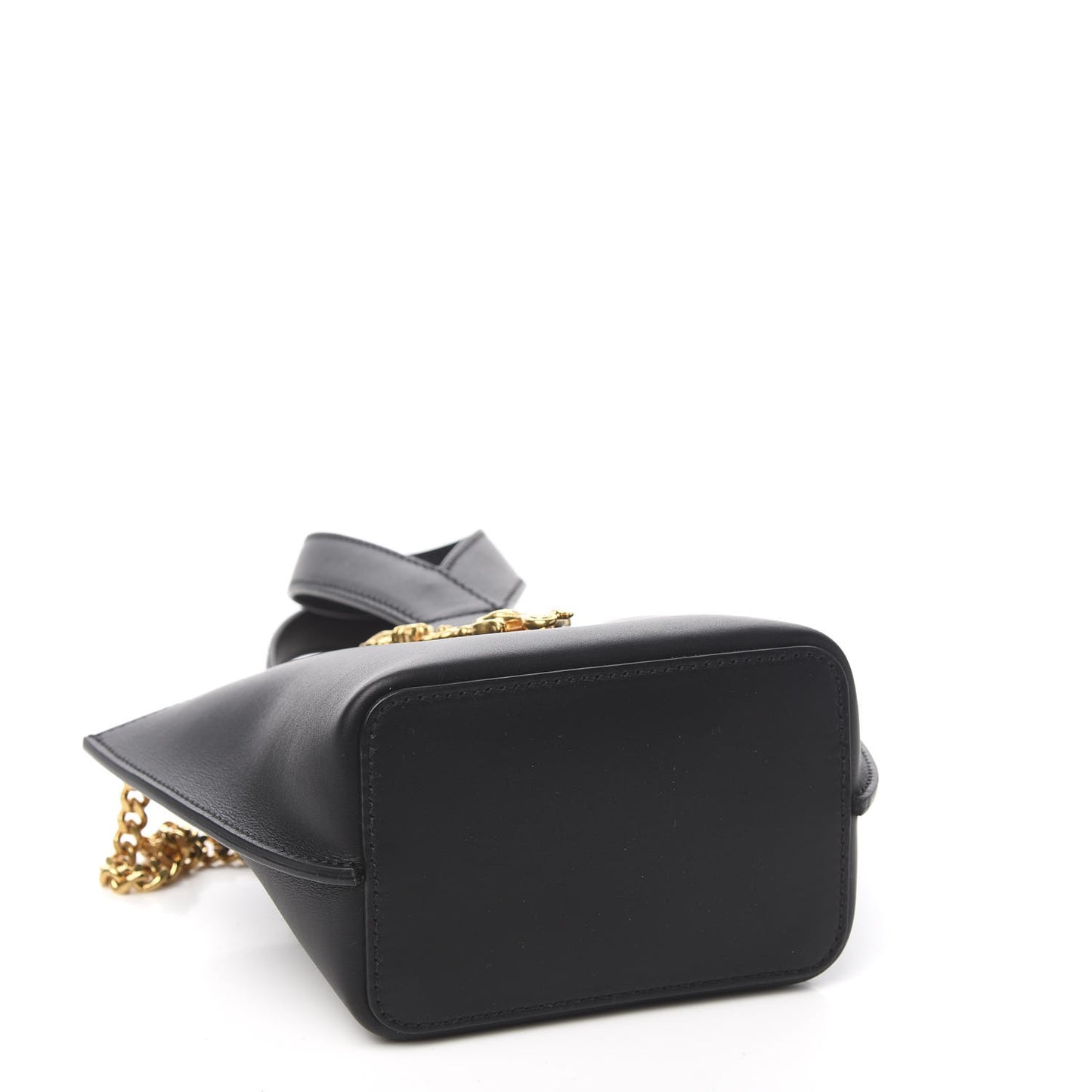 Vitello Mini Virtus Bucket Bag Black