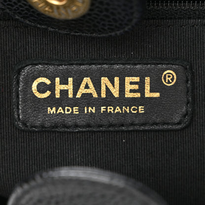 Chanel Caviar Quilted Petit Shopping Tote PST Black 6 of 13