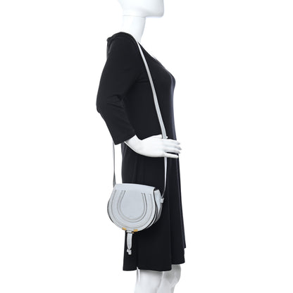 Chloe Calfskin Marcie Round Crossbody Bag Light Cloud 2 of 11