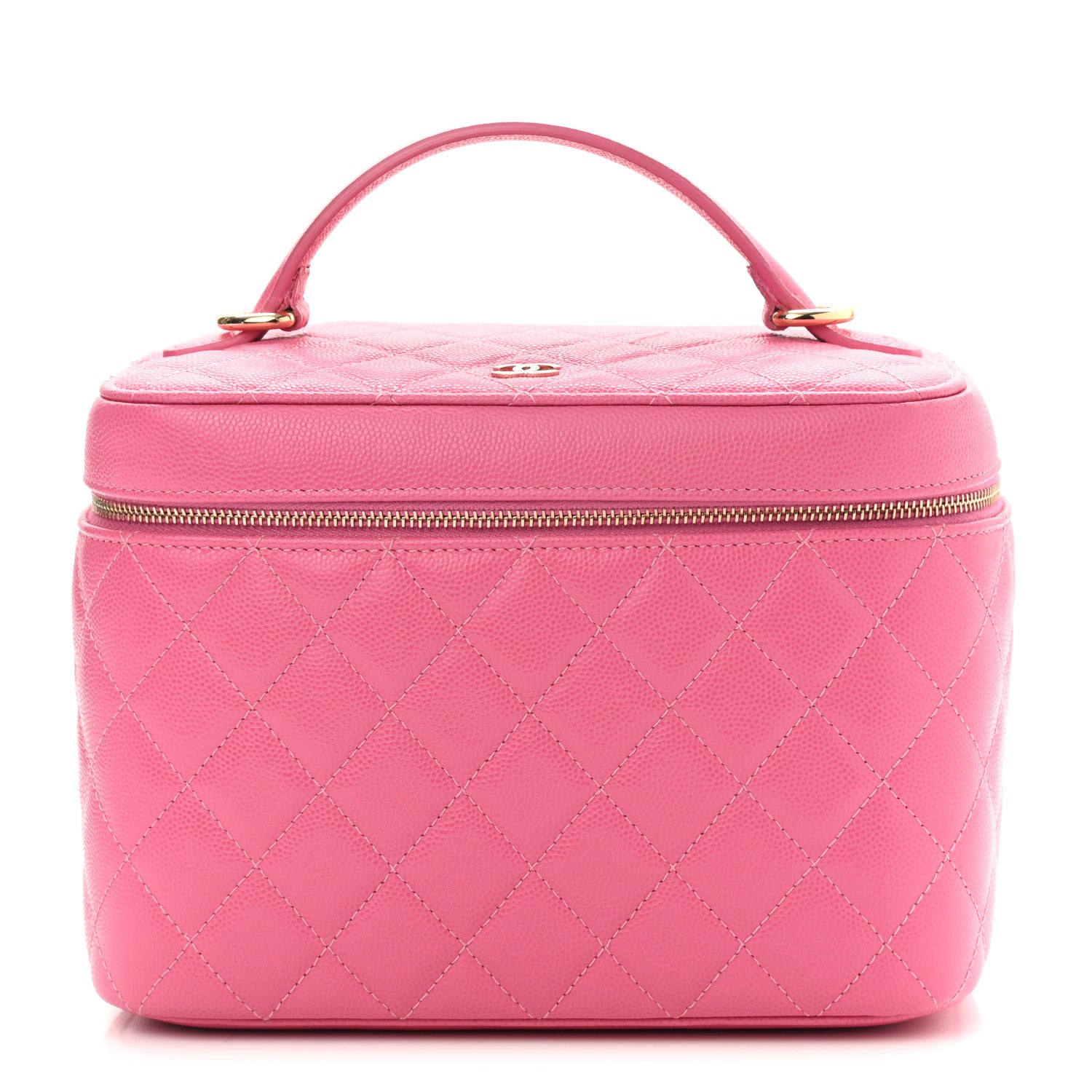 Chanel Caviar Quilted Large Vanity Pouch Pink 1 of 7