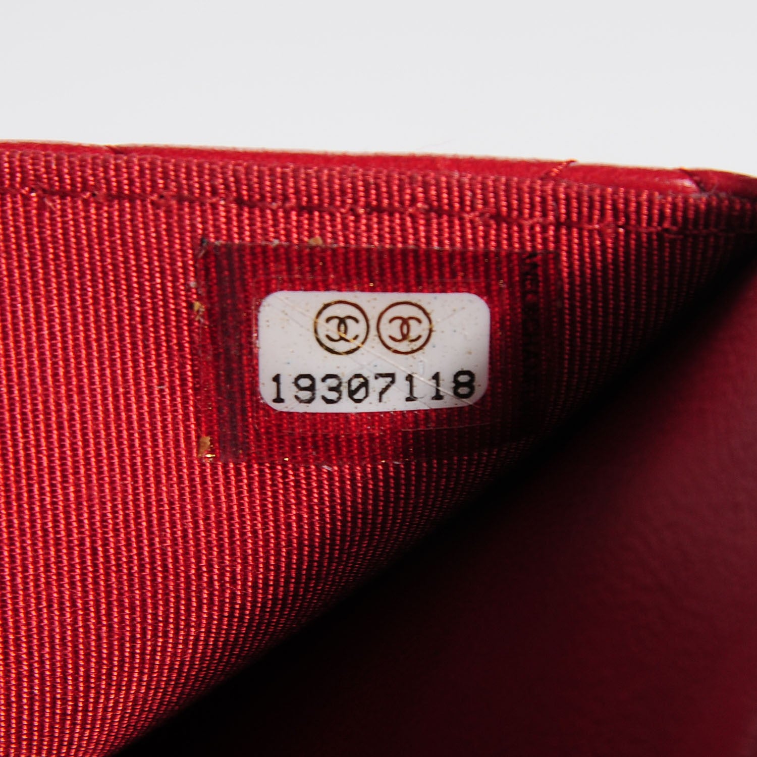Chanel Lambskin Quilted Wallet On Chain WOC Red 8 of 8