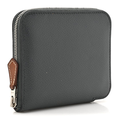 Hermes Evercolor Silk'In Compact Wallet Gris Meyer 3 of 9