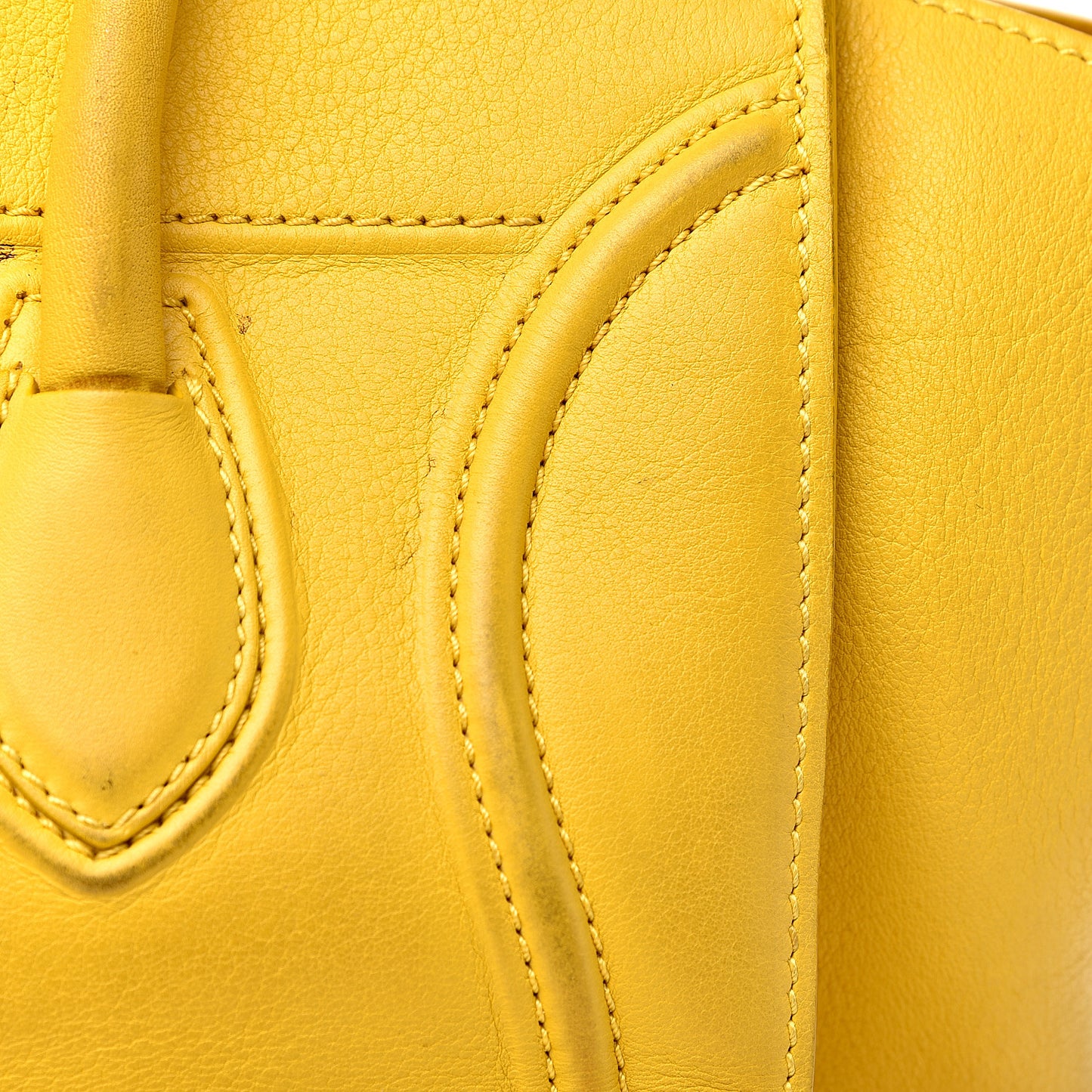 Supple Calfskin Medium Phantom Luggage Yellow