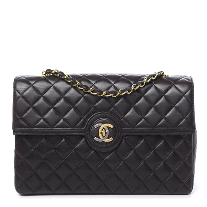 Chanel Lambskin Quilted Medium Single Flap Black 1 of 11