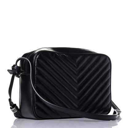 Saint Laurent Calfskin Matelasse Monogram Lou Camera Bag Black 3 of 10