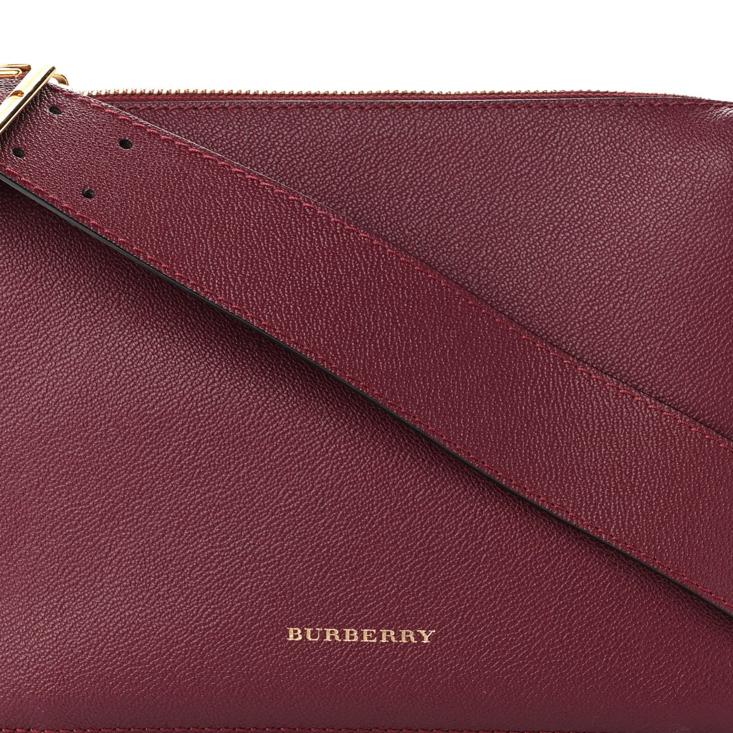Soft Grain Calfskin House Check Small Helmsley Crossbody Dark Plum