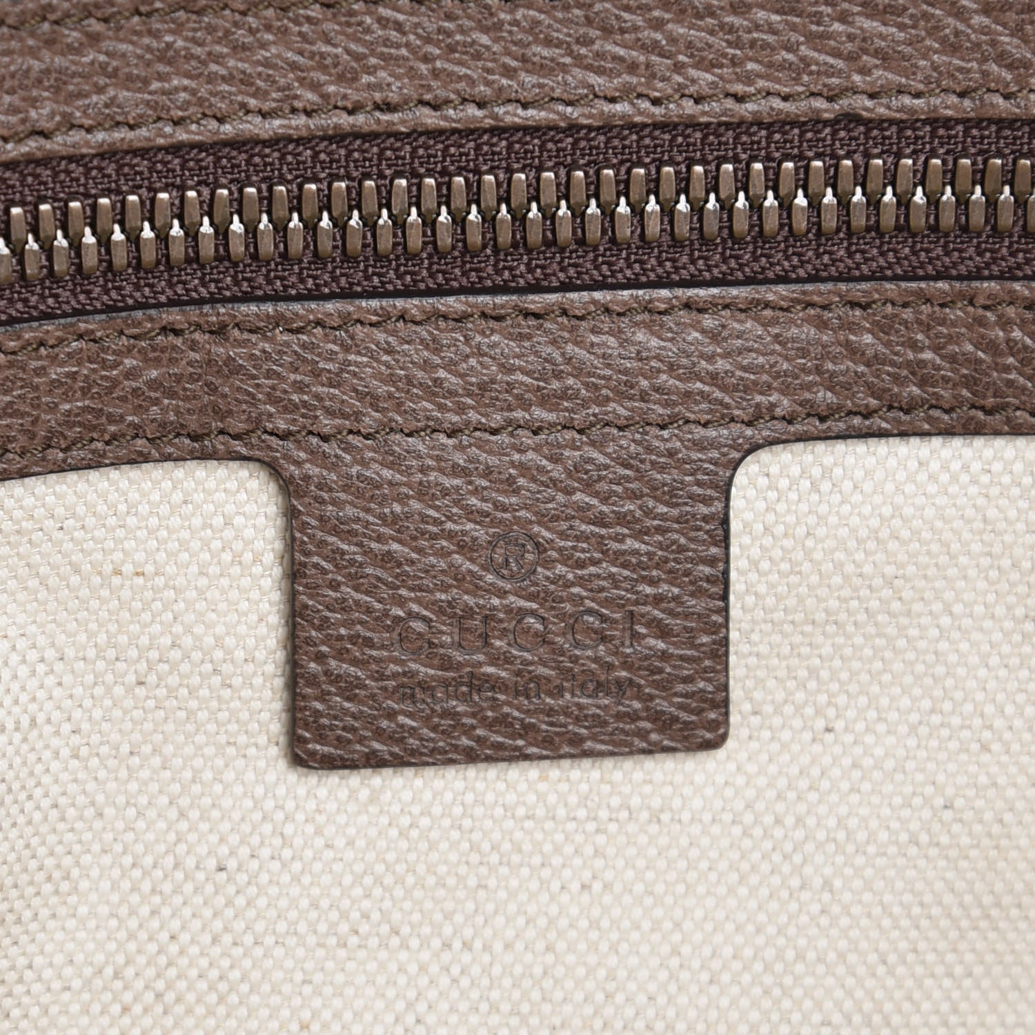 Gucci GG Supreme Monogram Web Ophidia Half Moon Hobo Brown 6 of 7