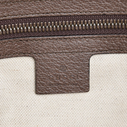 Gucci GG Supreme Monogram Web Ophidia Half Moon Hobo Brown 6 of 7