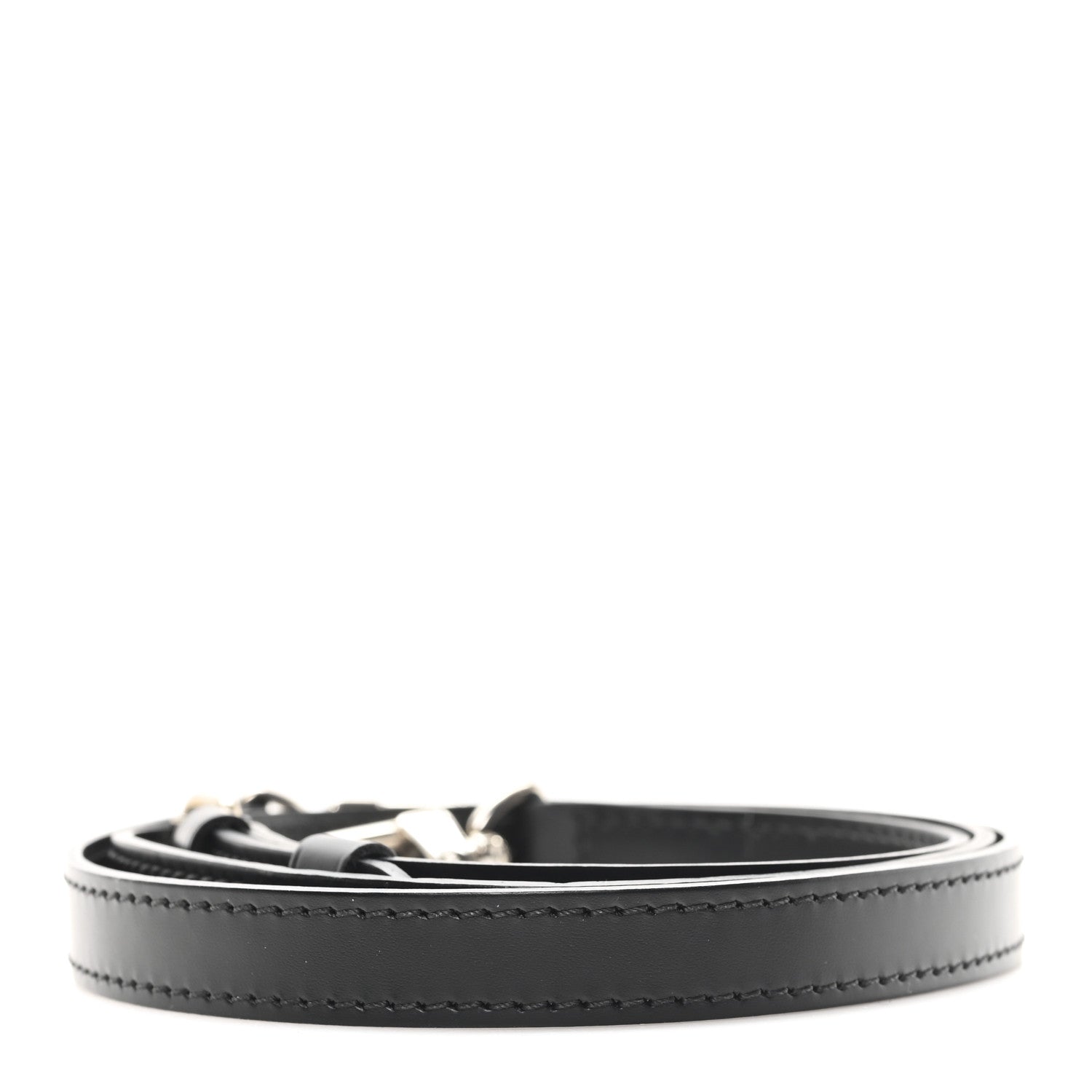 Louis Vuitton Calfskin 16mm Adjustable Shoulder Strap Black 2 of 4