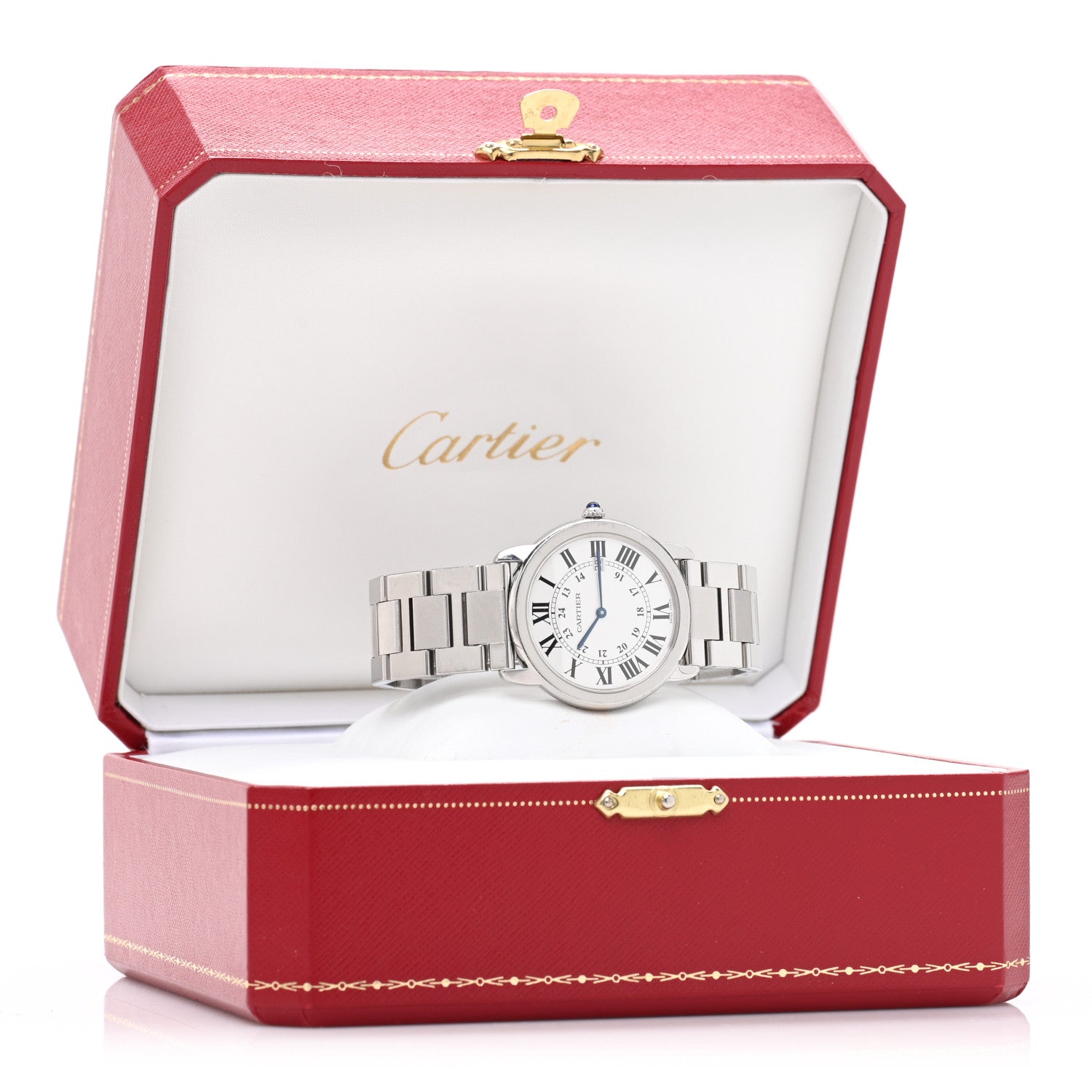 Cartier Stainless Steel 36mm Ronde Solo Quartz Watch 5 of 5