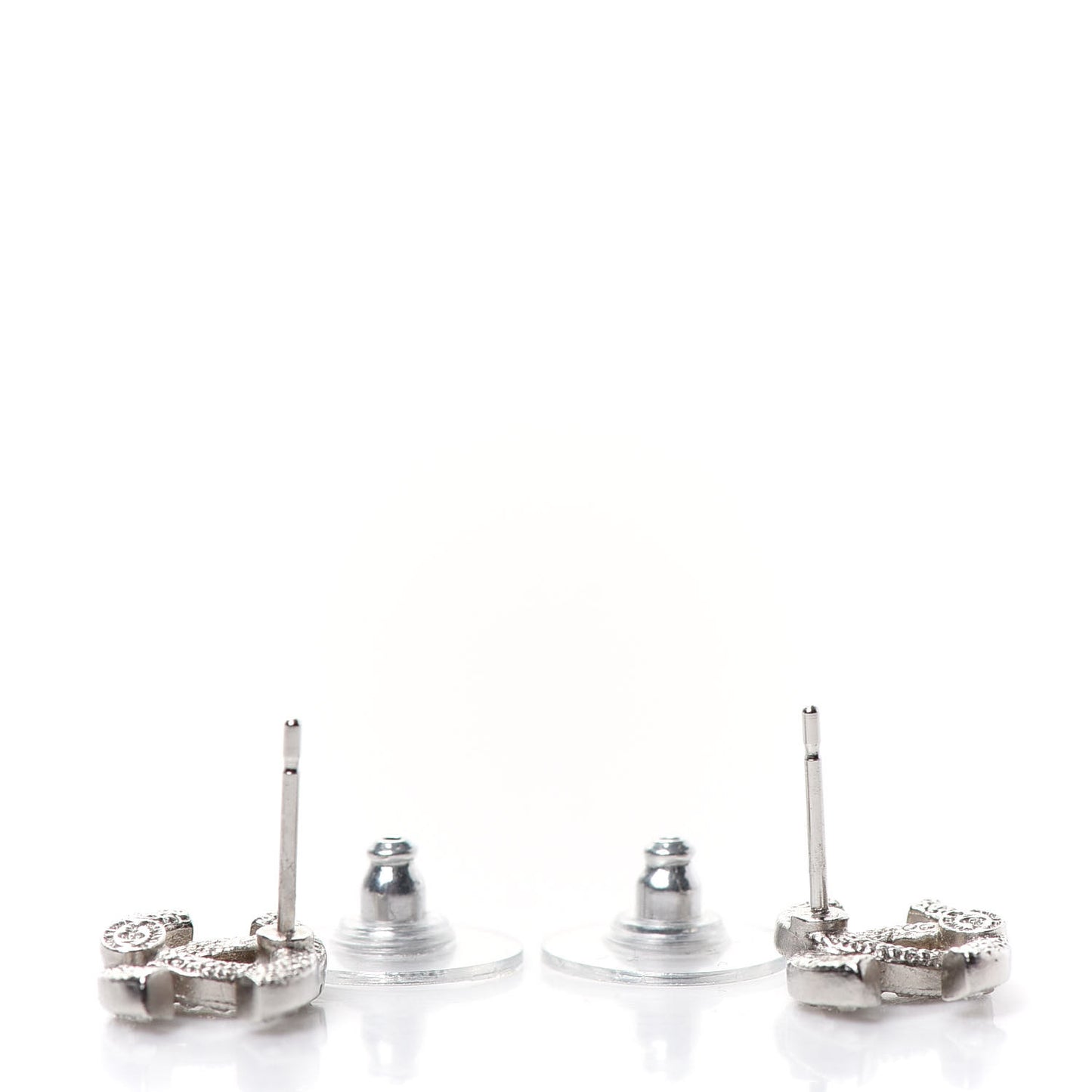 Crystal Mini Timeless CC Earrings Silver