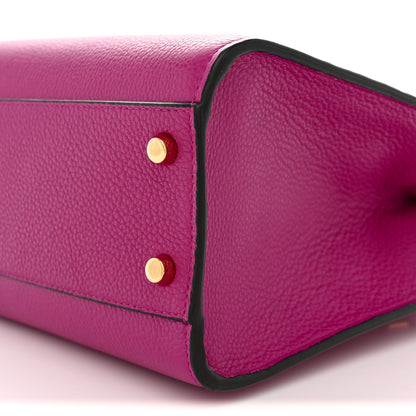 Versace Grainy Calfskin Virtus Top Handle Tote Pink Light Pink 9 of 10