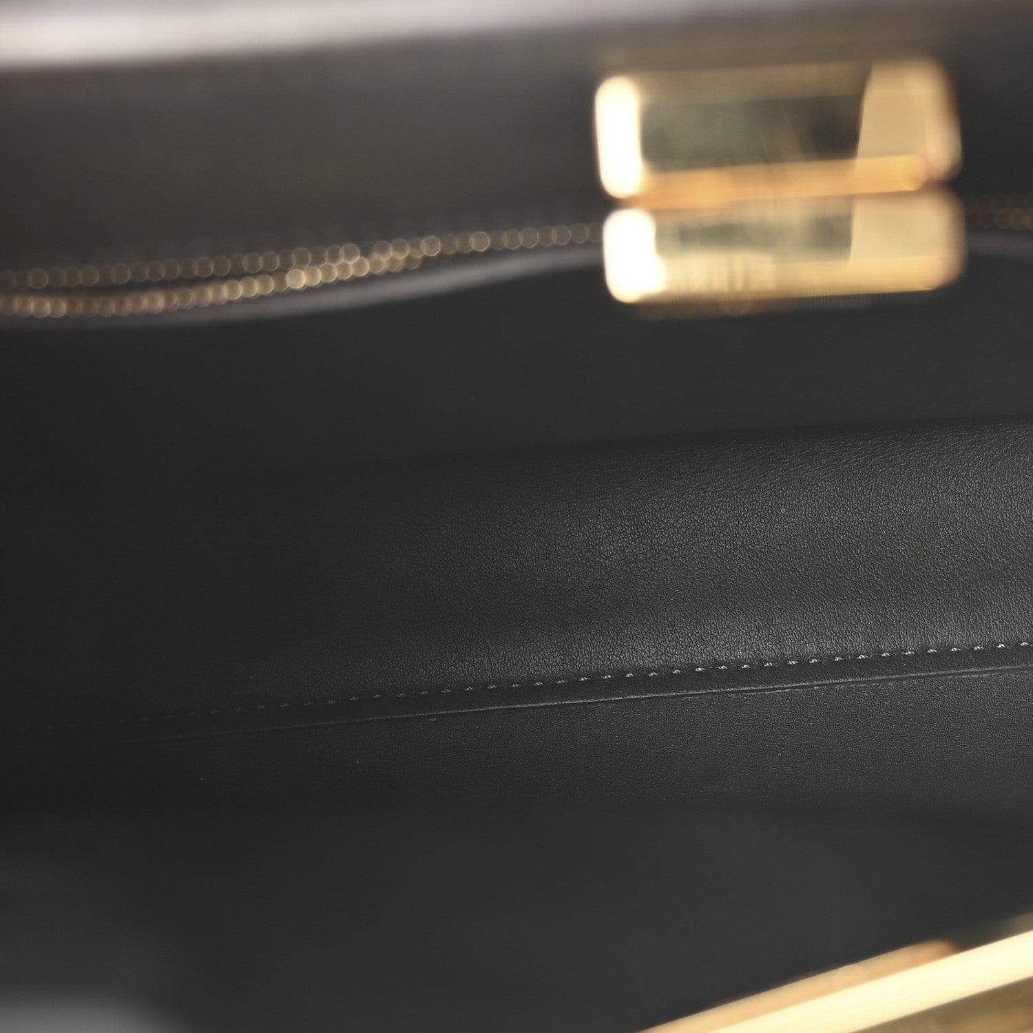 Fendi Vitello Tahiti Burro Bi-Color Medium Peekaboo Iconic Essentially Satchel Nocciola Asfalto Cast 5 of 9
