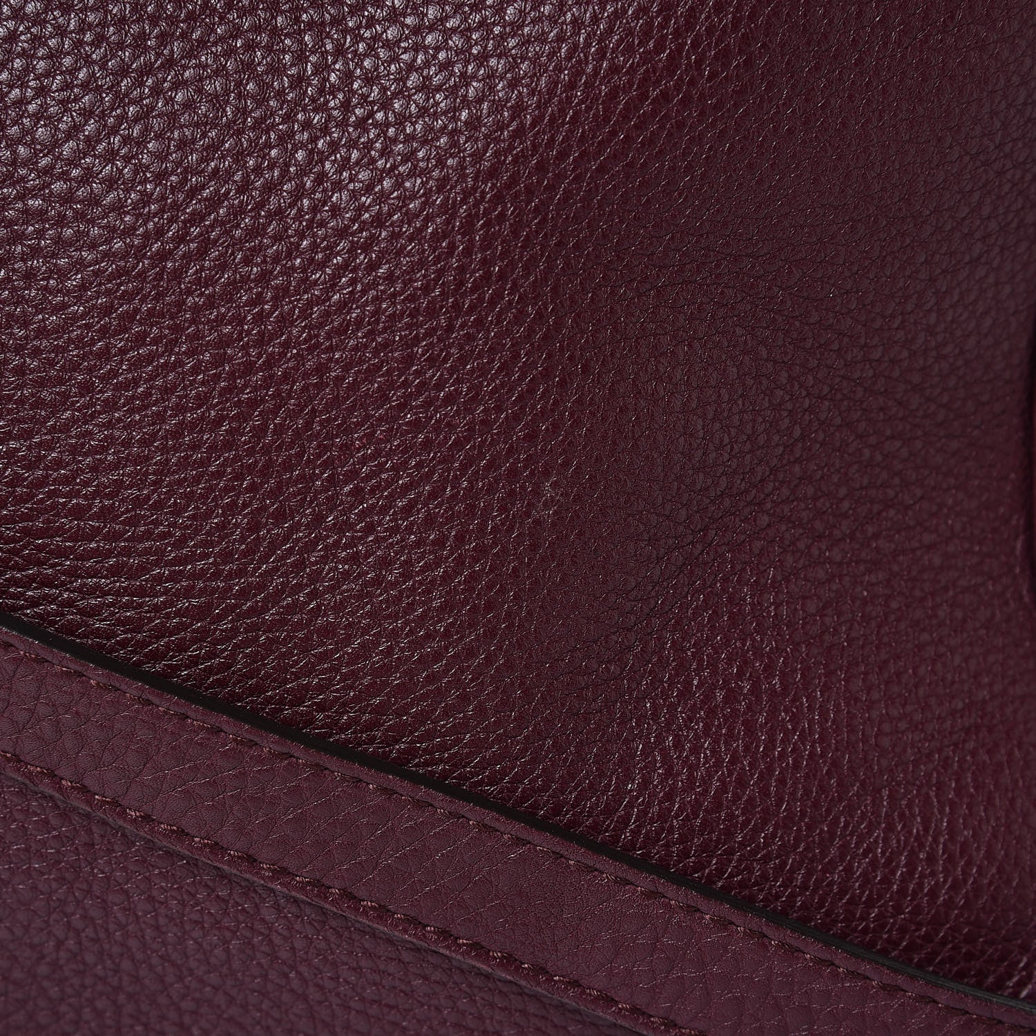 Gucci Pebbled Calfskin Large Bamboo Shopper Tote Burgundy 15 of 15