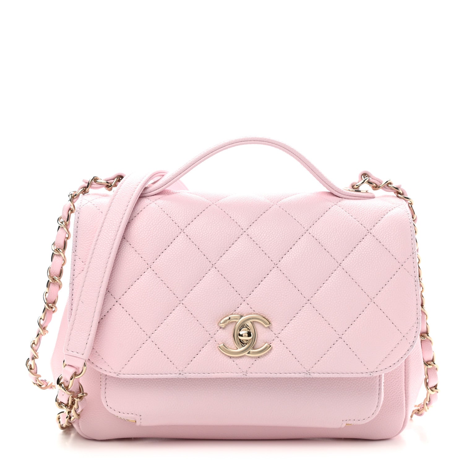 Chanel Caviar Quilted Medium Business Affinity Flap Light Pink 1 of 10