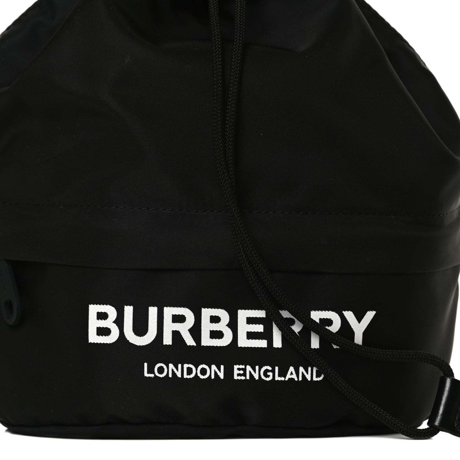 Burberry Econyl Logo Print Drawcord Pouch Black 7 of 11