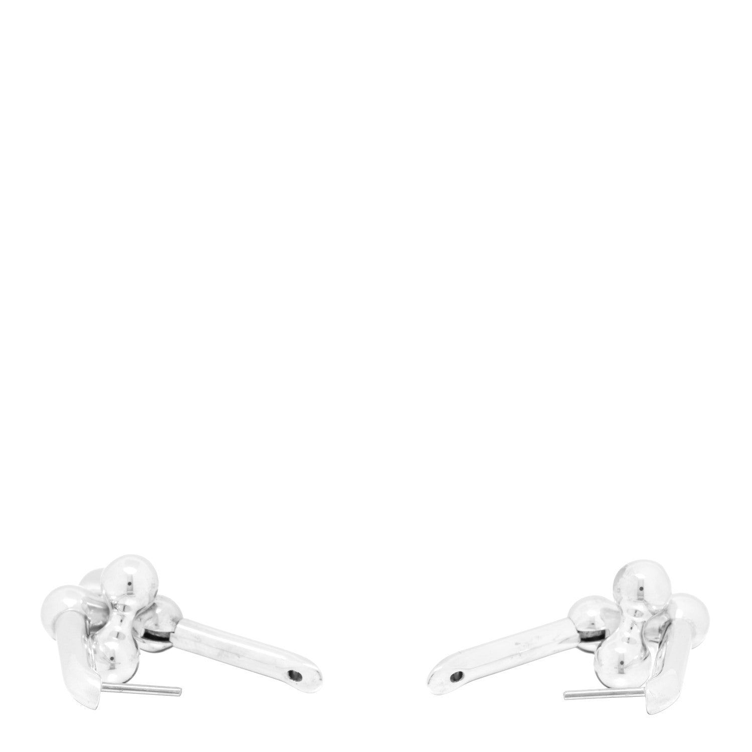 Tiffany Sterling Silver Large HardWear Link Earrings 3 of 5