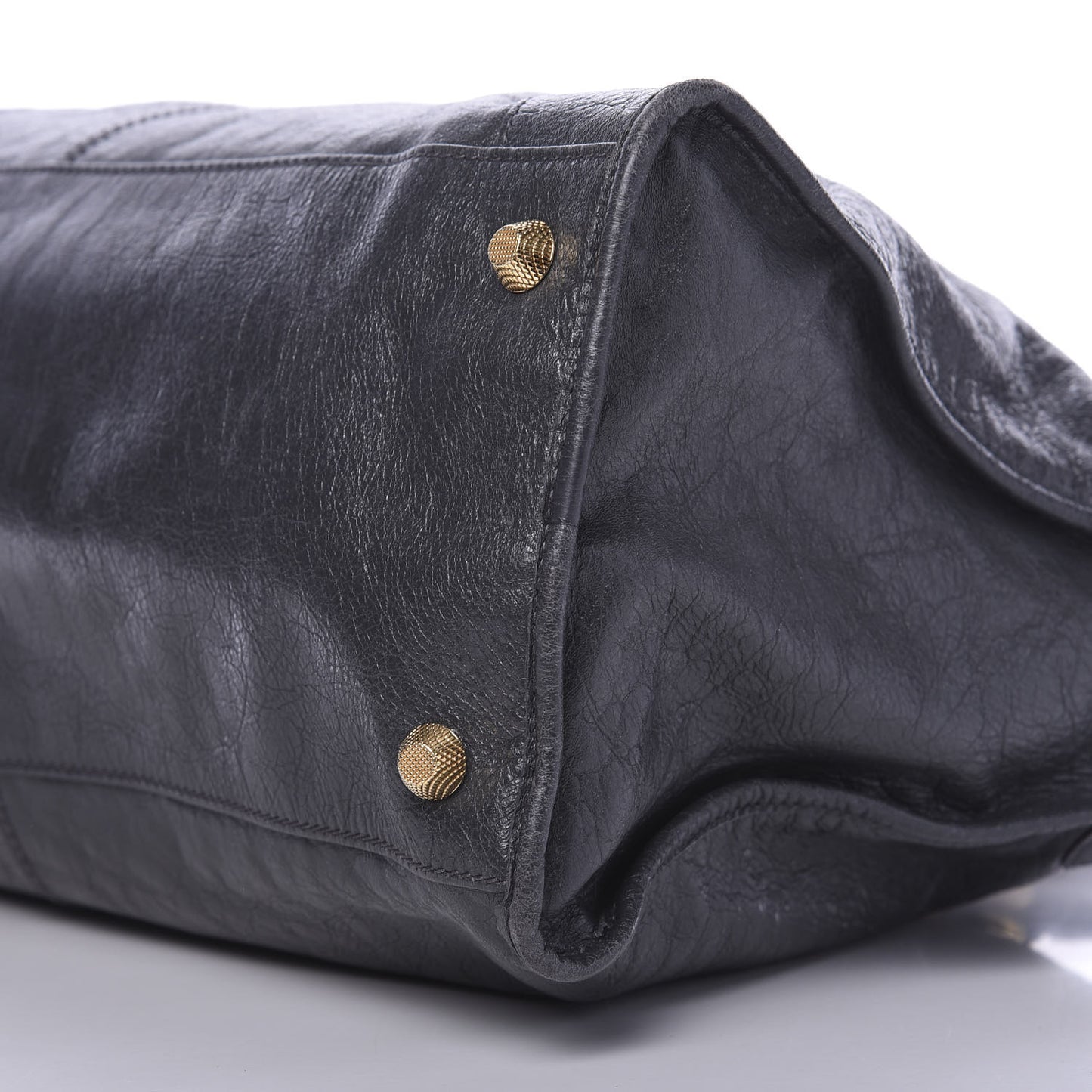 Agneau Giant 12 Gold Hardware Work Gris Fossile