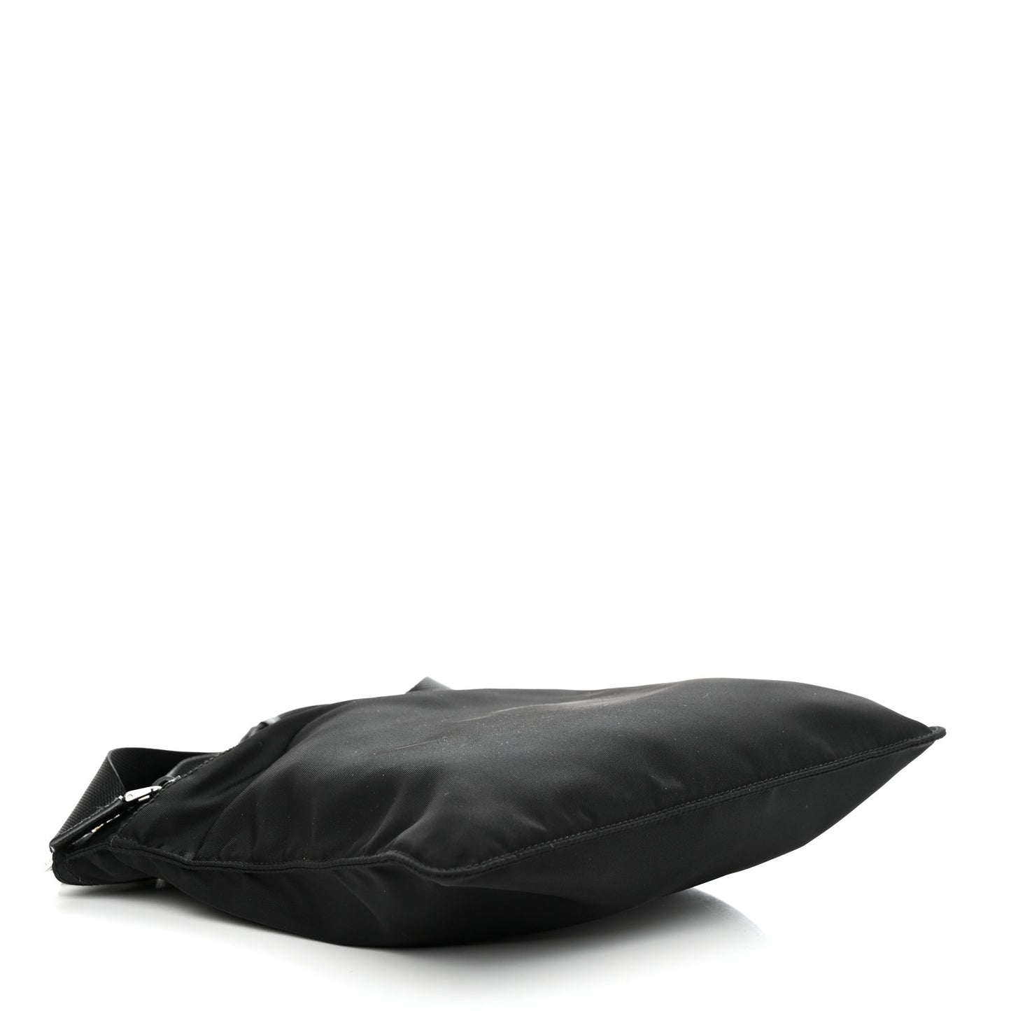 Nylon Vela Flat Messenger Bag Black