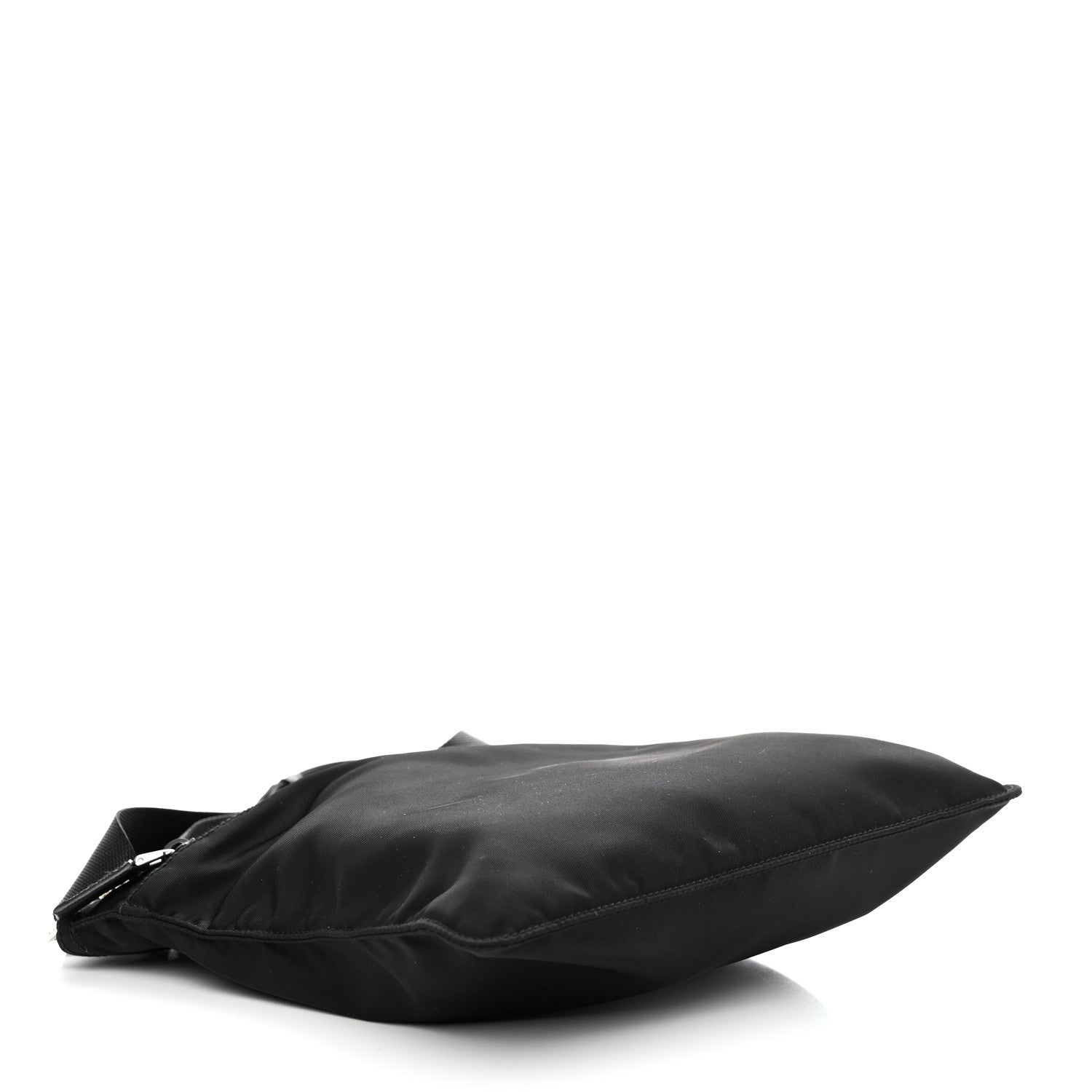 Prada Nylon Vela Flat Messenger Bag Black 4 of 10