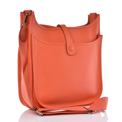Hermes Epsom Evelyne III GM Orange Poppy 3 of 9